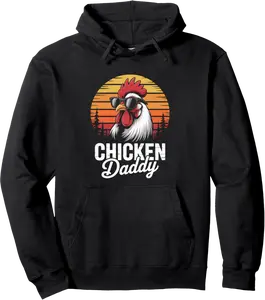 Chicken Daddy Backyard Farm Life Dad Humor Pullover Hoodie - Andrewzhang Shop 75B0FF2T1QNL