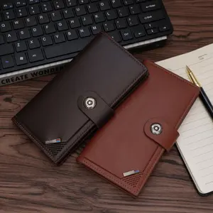 Vintage Magnetic Buckle Long Wallet, Retro Multi Card Slot Leather Card Holder, Multi-functional Wallet for Women & Girls, Suitable for Daily Use