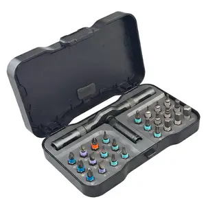 Versatile 24-in-1 Ratchet Screwdriver Set, Magnetic Tip & Interchangeable Bits, Compact Home Repair Tool Kit