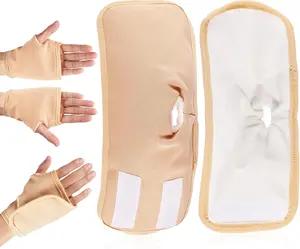 Hand castor oil package, reusable castor oil package, adjustable castor oil pad to prevent leakage (khaki)