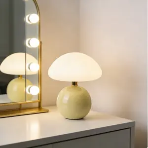 Mushroom LED Table Lamp, Adjustable Touch Control USB Powered Night Light, Modern Bedroom Reading Lamp, Three Color Lighting, Modern Night Lights, Nightstand Led