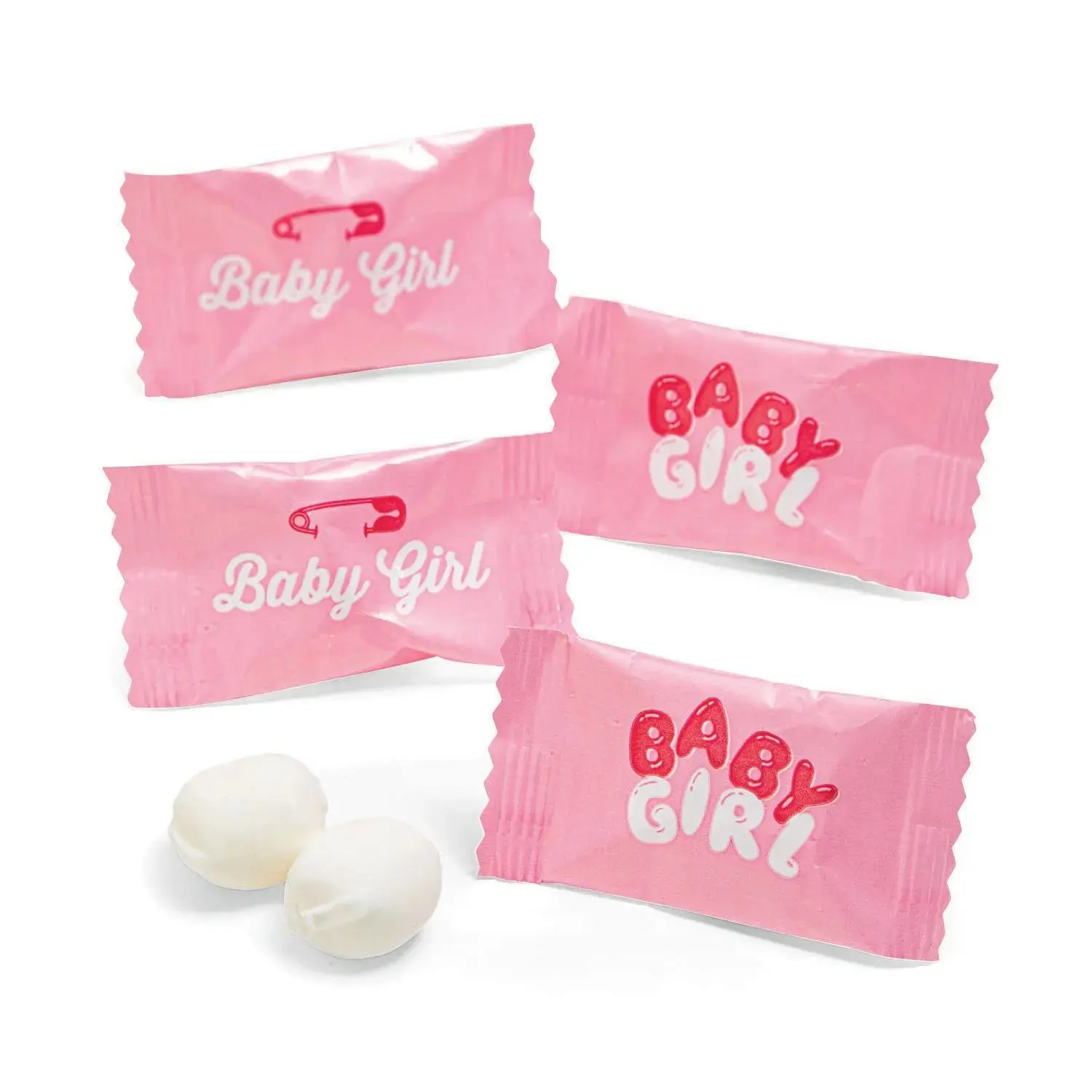 14 oz. “It's A Girl!” Pink Baby Shower Buttermints - 108 Pc.