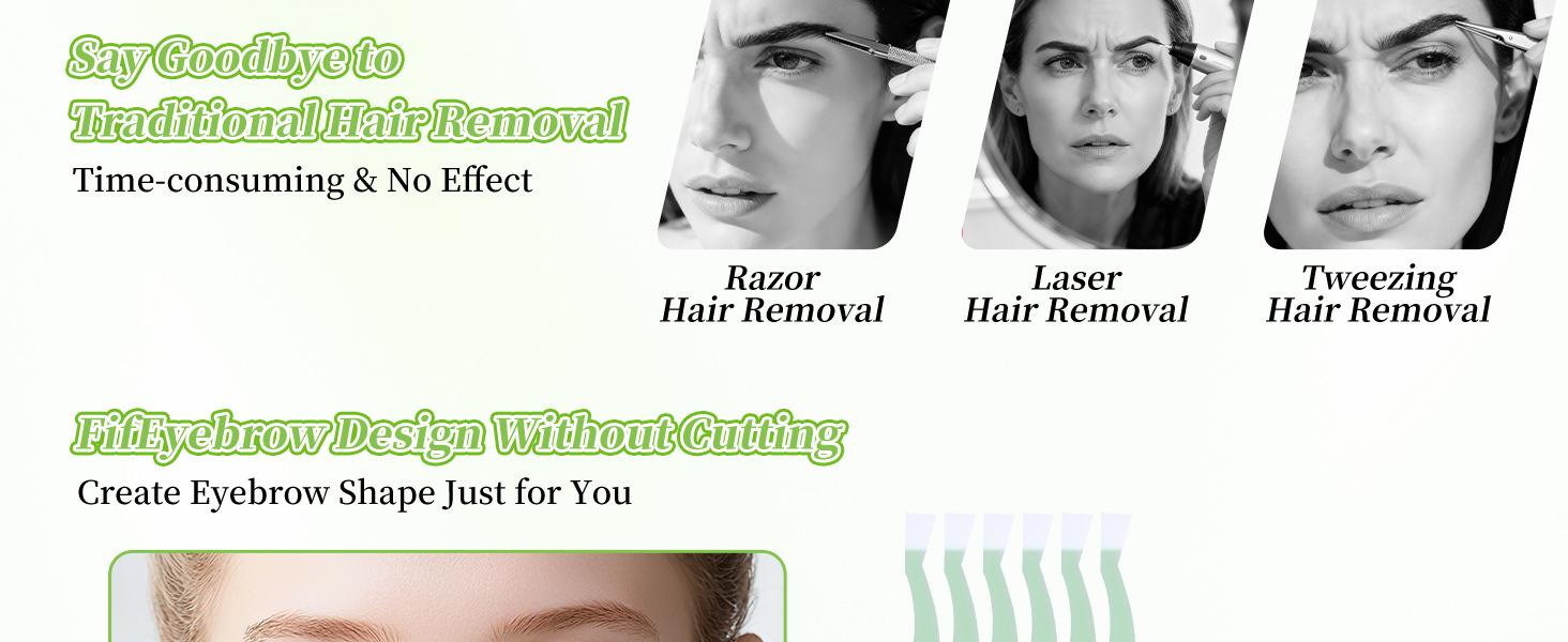 Eyebrow Wax Strips - 56-Strip Eyebrow & Upper Lip Hair Remover with 4 Soothing Wipes | Natural Beeswax Formula | Painless At-Home Hair Removal for Women & Sensitive Skin | Lasts 6 Weeks