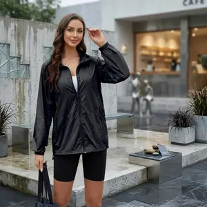 Women's Lightweight Waterproof Packable Rain Jacket with Hood - Windbreaker Outdoor Jacket for Hiking Travel Casual Wear Breathable Comfortable S-XXL Size Range