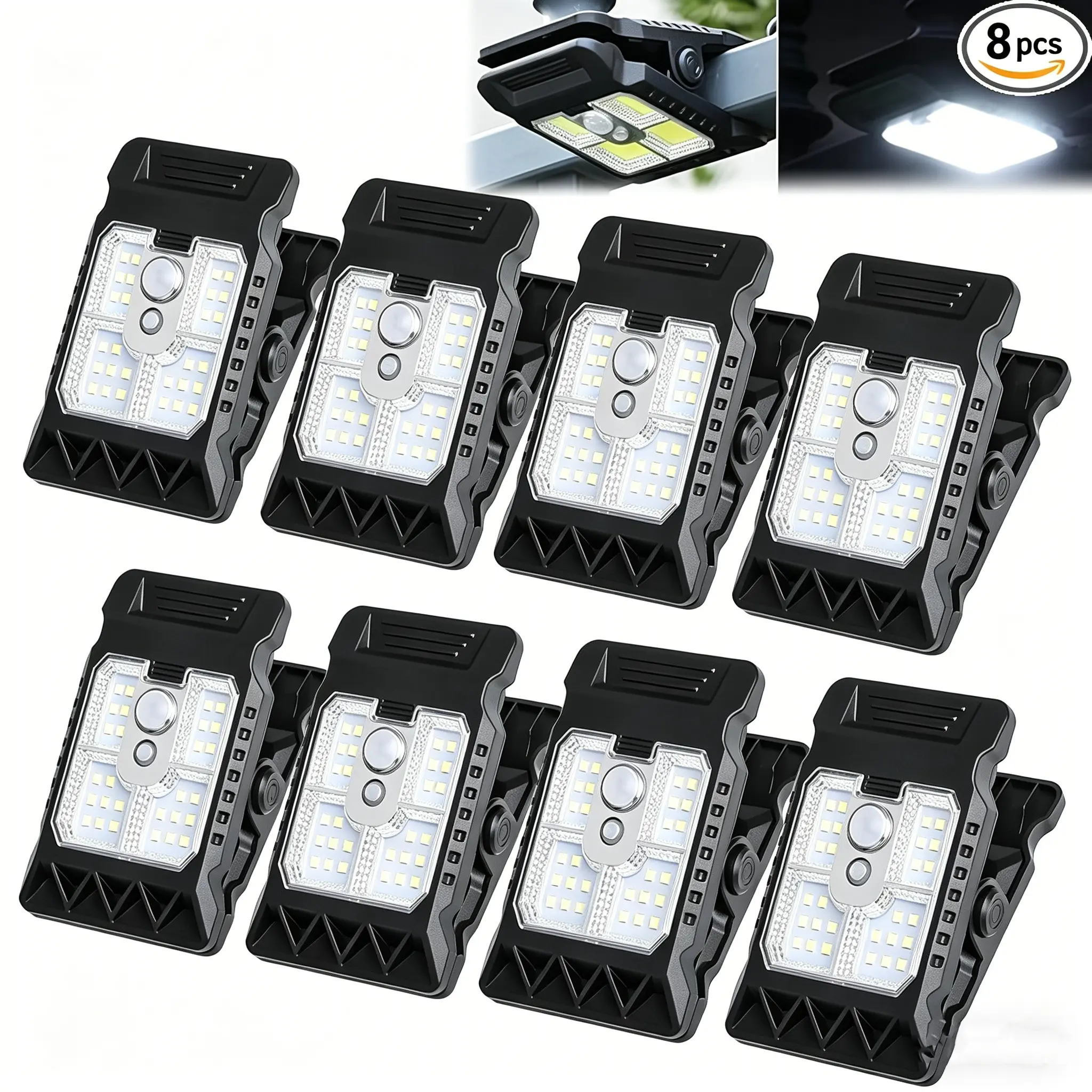 1/2/4/8-Pack LED Wall Lights, Minimalist Style, Solar-Powered Outdoor Waterproof Motion Sensor, Motion Sensored Lights, Wireless Installation, Ideal for Gardens, Courtyard Walls, Garages, and Tent Security Lighting, Solar Pathway Lights, Solar Lighted