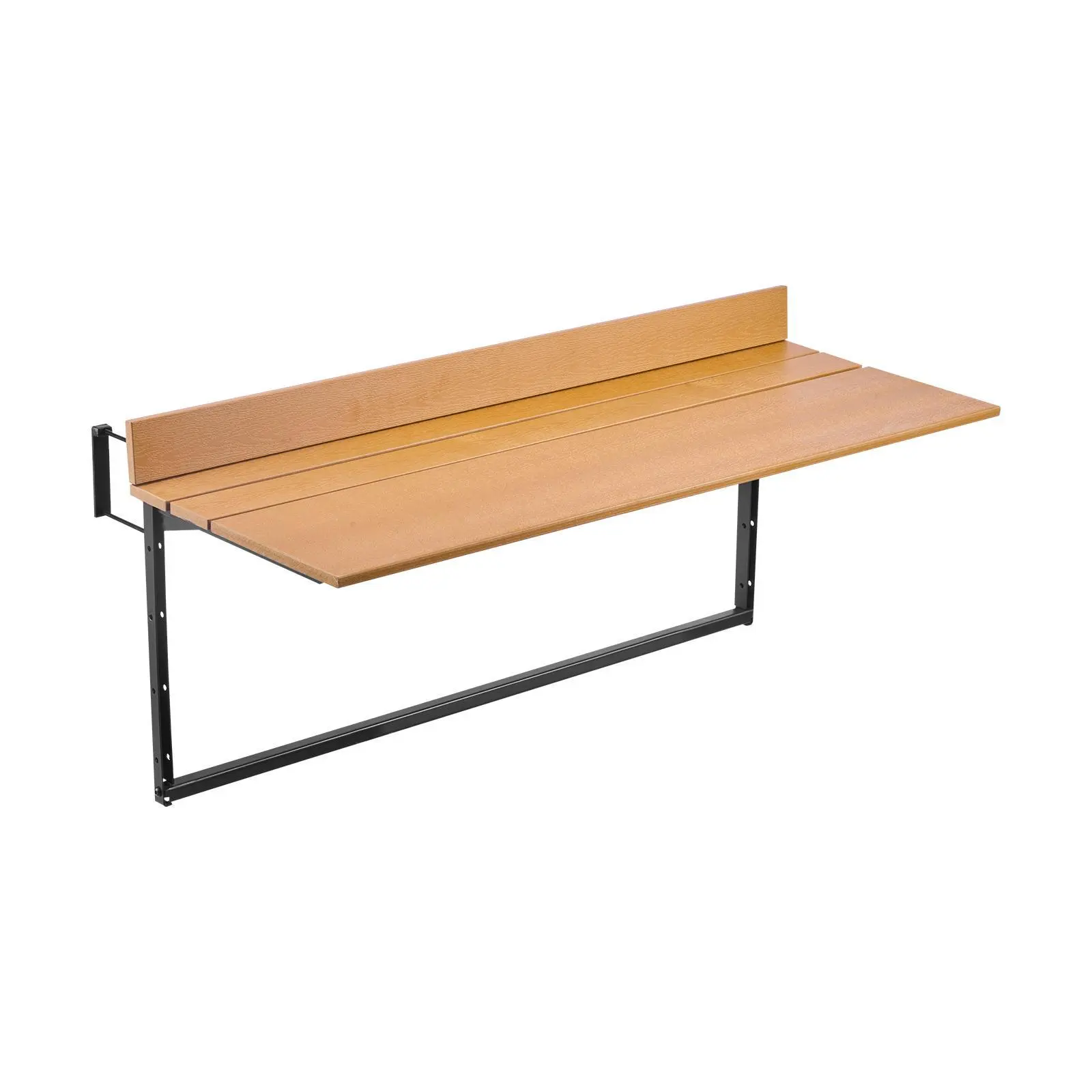 【summerfinds】VEVOR Balcony Hanging Table, 15 x 39 in Folding Balcony Railing Table, Outdoor Balcony Bar Table for Railings, 5-Level Adjustable, Fit Railing from 1" to 5.3", Serving Table for Patio & Deck