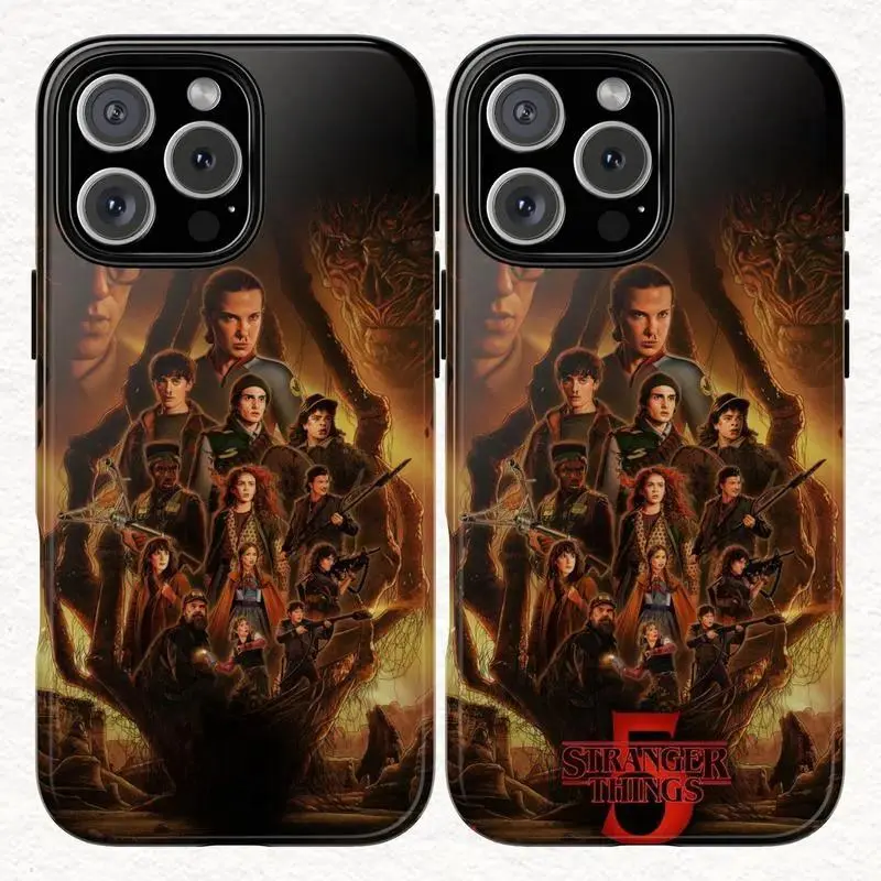 Stranger Thing 5 End of Beginning Phone Case, Goodbye Stranger Thing Phone Case Suitable for iPhone 17-12 Pro Max/Plus