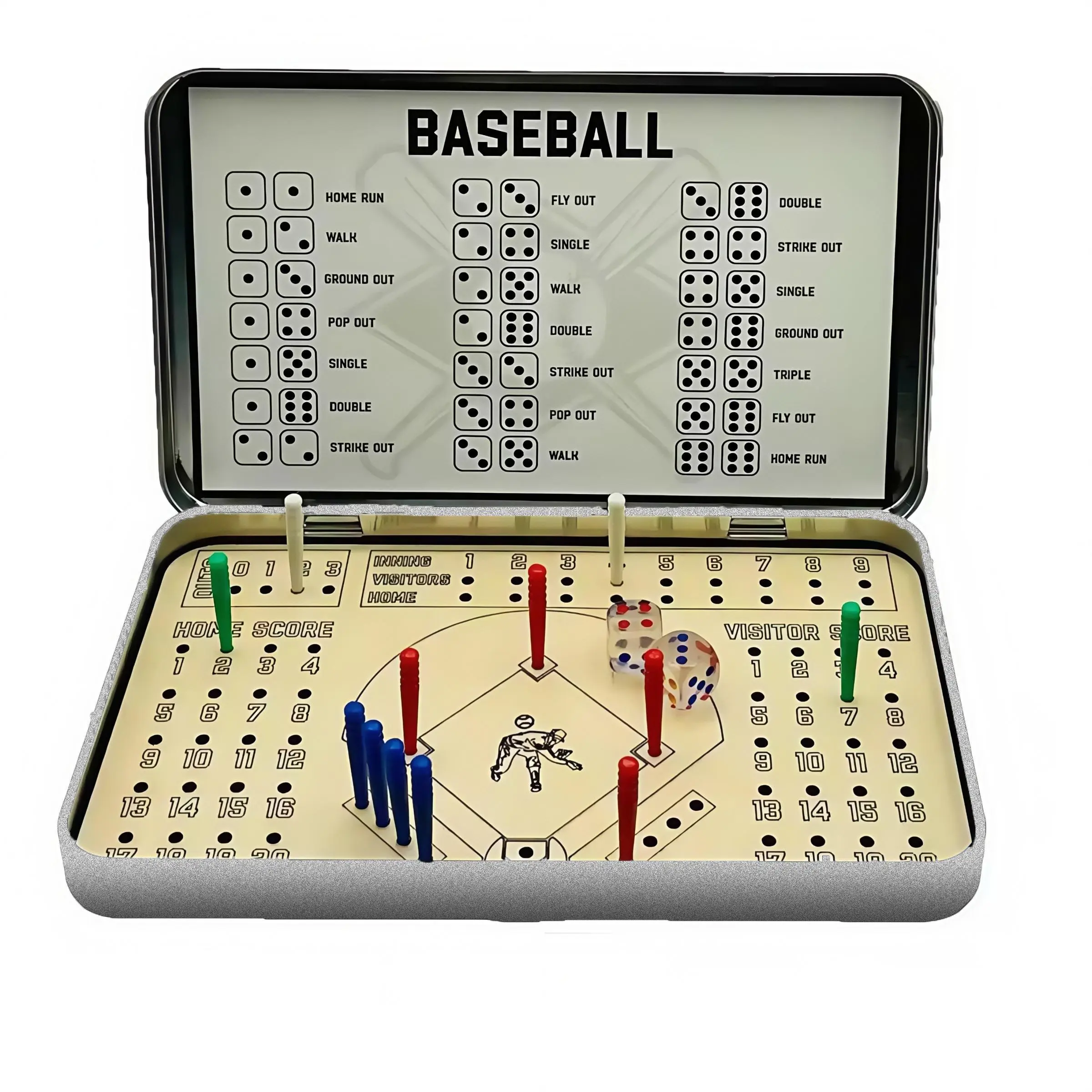 Portable Baseball Board Game, 1 Set Wooden Baseball Board Game, Party Game for Wedding, Bachelor Party, Graduation, Birthday Party, Fun Tabletop Game, Tabletop Games