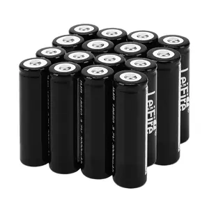 16 pieces 3000mAh original 18650 rechargeable lithium battery, 3.7V, suitable for flashlights, fans, radios.