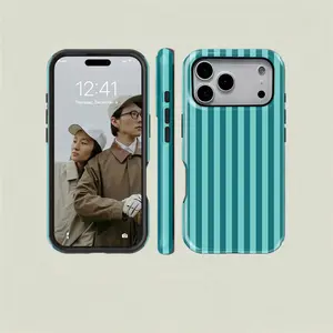 1PC Stripe Pattern Print Phone Case,Heavy Duty Shockproof 2in1 Protective Cover,for iPhone 17 16 15 14 13 12 Pro Max,Samsung Galaxy S26 Ultra S25 S24 S23 FE Series Holiday Gift Minimalist Fashion Case.MFLA39