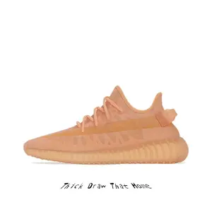 Solid Peach Orange Translucent Knit Mesh Minimalist Street Fashion Trainers, Breathable Semi Clear Fabric Upper Wavy Shock Absorbing EVA Midsole Wear Resistant Textured Rubber Outsole Men Women Daily Casual Footwear