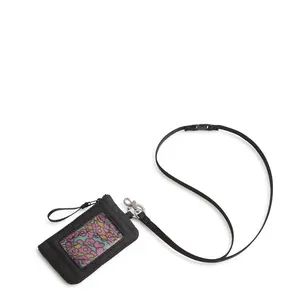 Vera Bradley Women's Featherweight Zip ID Pouch with Breakaway Lanyard