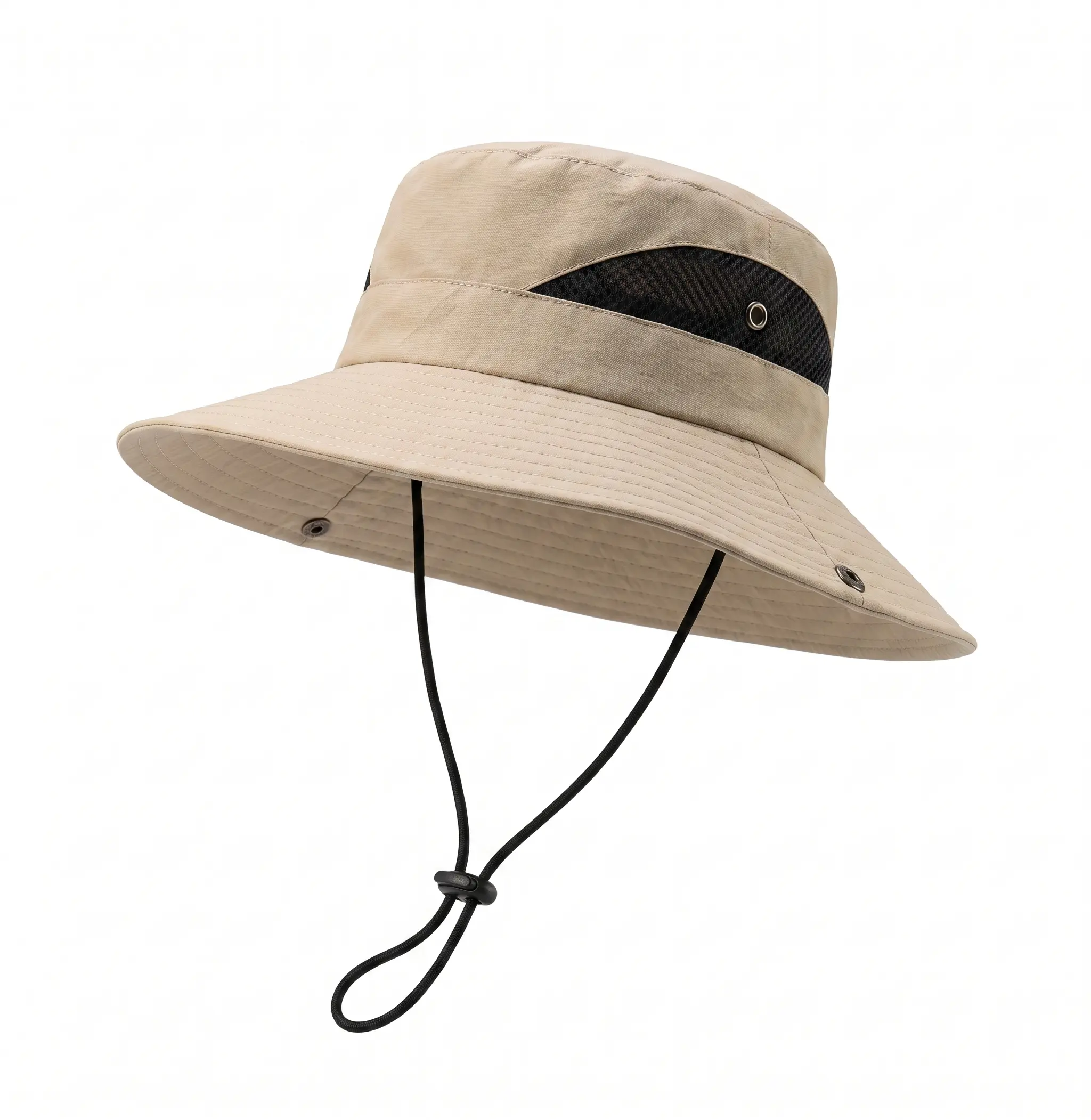 UPF 50+ Wide Brim Sun Hat for Men & Women, Breathable Outdoor Fishing Hiking Hat with Adjustable Chin StrapMen's & Women's UV Protection Bucket Hat with Cooling Air Mesh Design