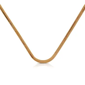 Thin Herringbone Necklace