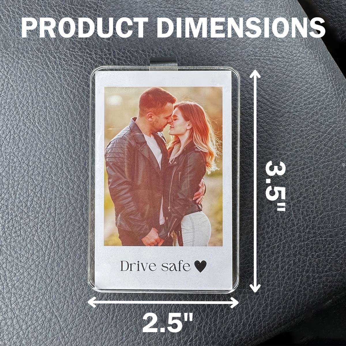 2Pcs Car Picture Holder for Car Sun Visor, Wallet Size Mini Picture Frame for Polaroid Go and Instax Mini, Horizontal & Vertical Display Car Decor, Personalized Gifts for Boyfriend Girlfriend Birthday Solar Powered Bluetooth Dome mini steering wheels