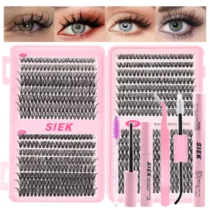 magozg Lash Clusters Kit | Reusable Wispy False Eyelashes for Natural & Dramatic Looks | Hypoallergenic Synthetic Lashes for All Eye Shapes | Party, Daily Wear & Special Occasions30+40
