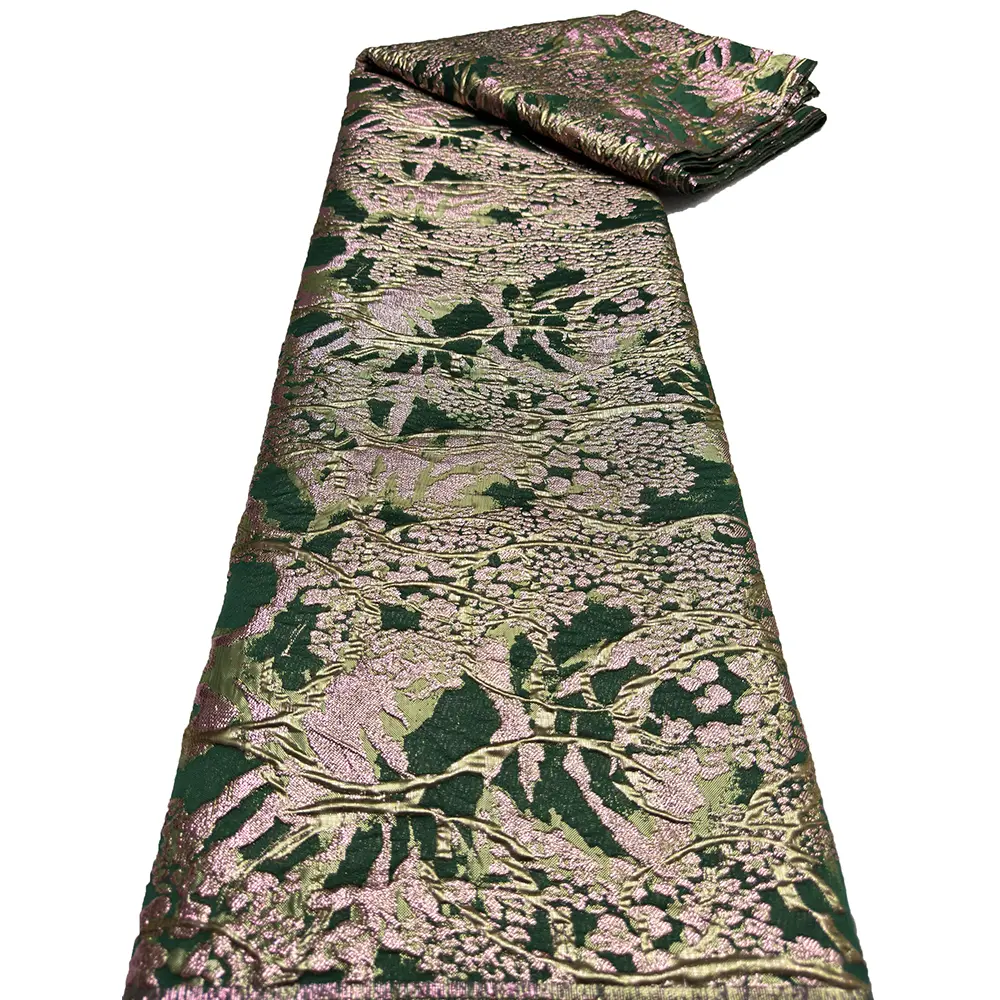 Popular Brocade Metallic Texture Jacquard Fabric Plum Blossom Design for Diy Patchwork Material Or Furniture Accessories