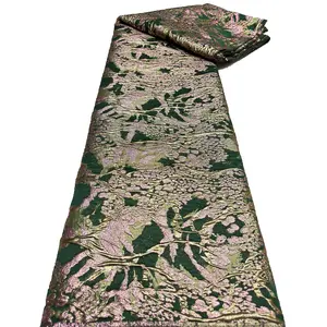 Popular Brocade Metallic Texture Jacquard Fabric Plum Blossom Design for Diy Patchwork Material Or Furniture Accessories