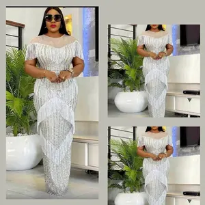 Cute Sexy FITTED Sequence Dress (RUNS SMALL, GO A SIZE UP PLEASE) Long Sequence Dress with the touch of Love, Available In Red, White and Black, Fitted Party Dress for Women Fashion Statement,  Comfortable Shortsleeve Festival Maxi  Evening Dress