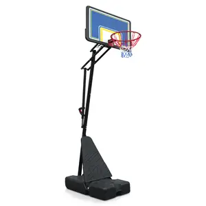 Portable Basketball Hoop for Youth Adults & Professional Match,Adjustable Height 8.04 ft to 10.01 ft,39 inch Backboard with Rebound System, Indoor/Outdoor Basketball Goal with Rebound Board and Wheels