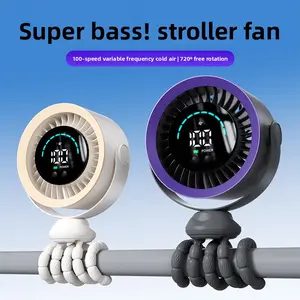 New Octopus Fan USB Mini Portable Desktop Silent Circulating Small Electric Fan for Baby Strollers