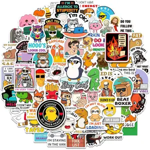 200 count Funny Stickers for Adults Men Women, Funny Meme Quote Stickers for Hard Hat Water Bottle Bumper Laptop,  Humor Decals for Work
