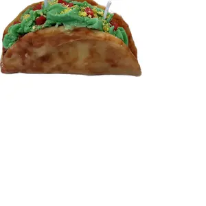 Taco Candle Set of 3 Soy Wax Funny Gift Fake Food Candles for Parties and Events