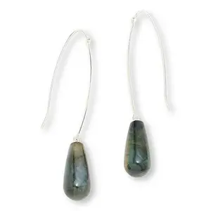 Mine Finds by Jay King Sterling Silver Labradorite Teardrop Earrings