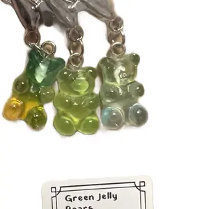 Green Jelly Bear Stitch Markers