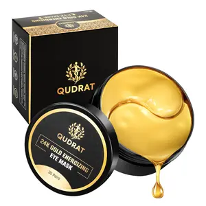 QUDRAT 24K Gold Under Eye Patches – 30 Pairs for Puffy Eyes, Dark Circles & Wrinkle Reduction – Hydrating Eye Gel Masks with Collagen, Retinol, Caffeine, Green Tea & Vitamin E – Anti-Aging, Firming & Brightening