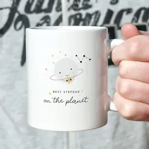 Stepdad Mug Best Stepdad on the Planet Gift for Bonus Dad Father's Day Birthday Christmas Keepsake Coffee Cup Funny Special Present for Him akn7i3z90vlf