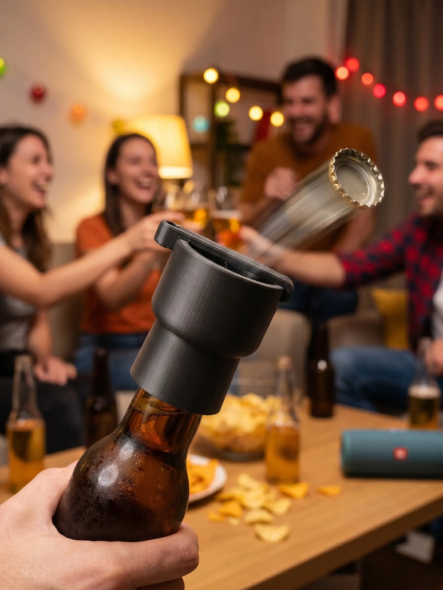 3D Printed Bar Bottle Opener Set - Creative Launcher, Multi-Functional Drink Accessories for Bar, Kitchen Gatherings