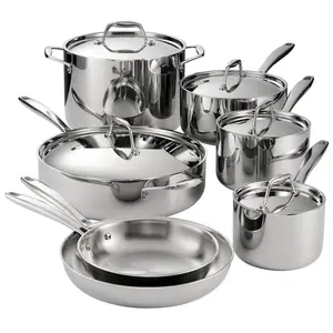 Signature Tri-Ply Clad Stainless Steel Cookware Set