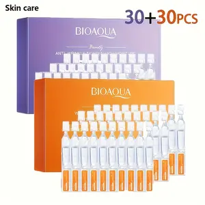 30pcs+30pcs Retinol Essence + Vitamin C Essence, "C" In The Morning And A "in The Evening" For Skin Care, Firmer And Hydrate Serum, Suitable For All Skin Types, Perfect For Traveling, Giving As Gifts, And As A Mother'S Day Present