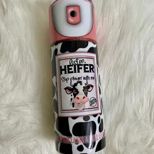 Heifer Spray, Cow Print Tumbler