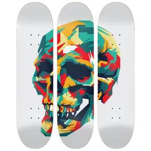 Vibrant Cranium | Skateboard Wall Art