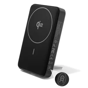 CCC Certified Pisen High Power Box 30W 10000mAh Power Bank QI2.0 Magnetic Wireless Fast Charging USB-C Power Delivery Power Bank with Stand, Magsafe-Compatible for iPhone 17/16/15/14/13/12 Series Compact Smartphone