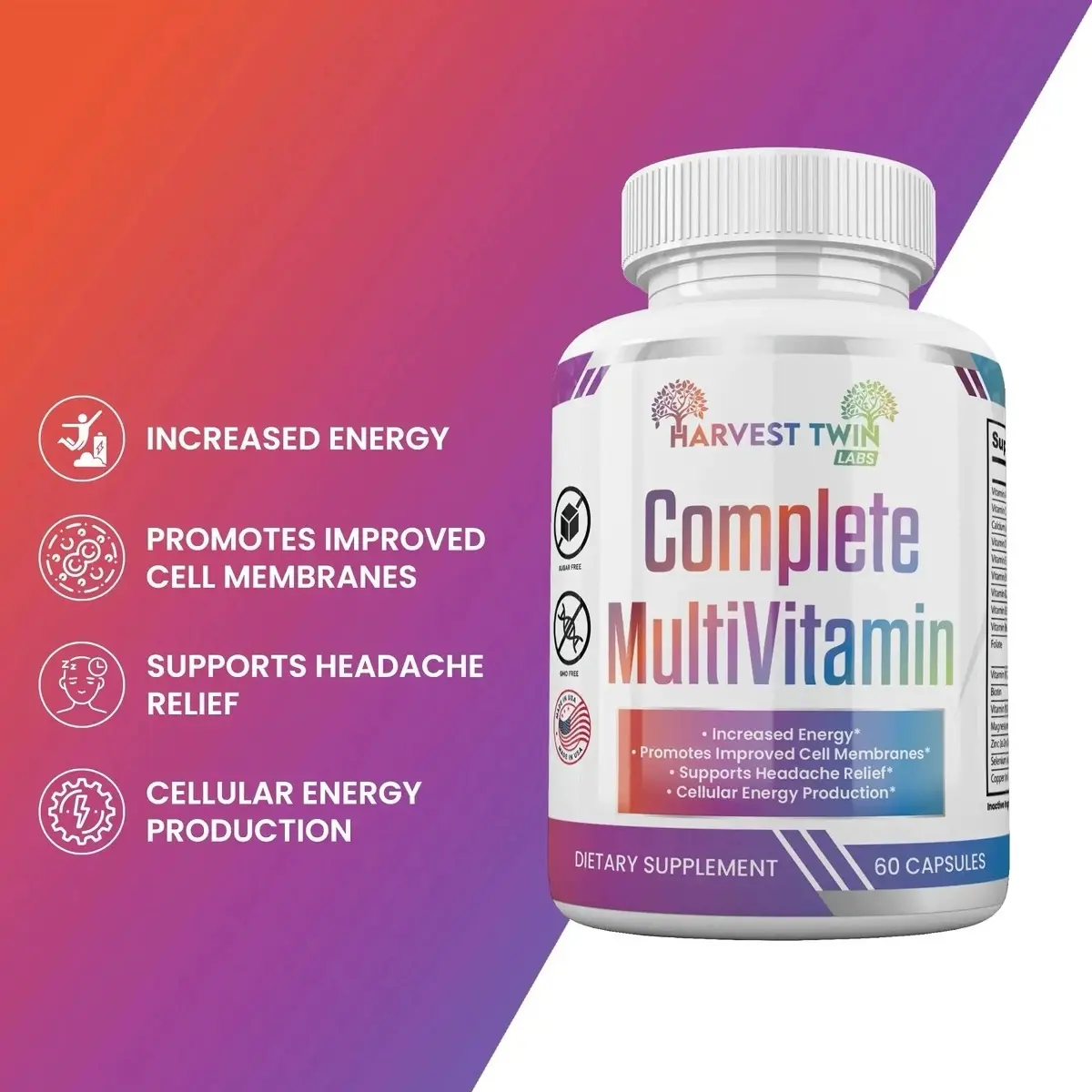 Complete Multivitamin Healthcare Fitness Supplement Dietary