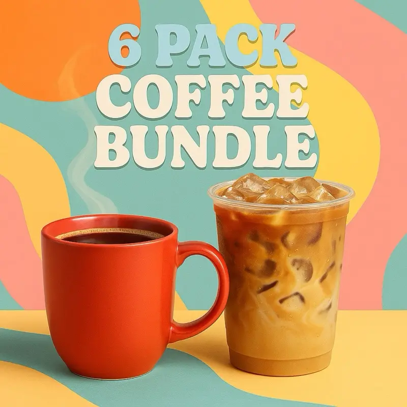 6pk Coffee Bundle-Protein Loaded Coffee Energy Nutritious On The Go make at home packets hot or iced