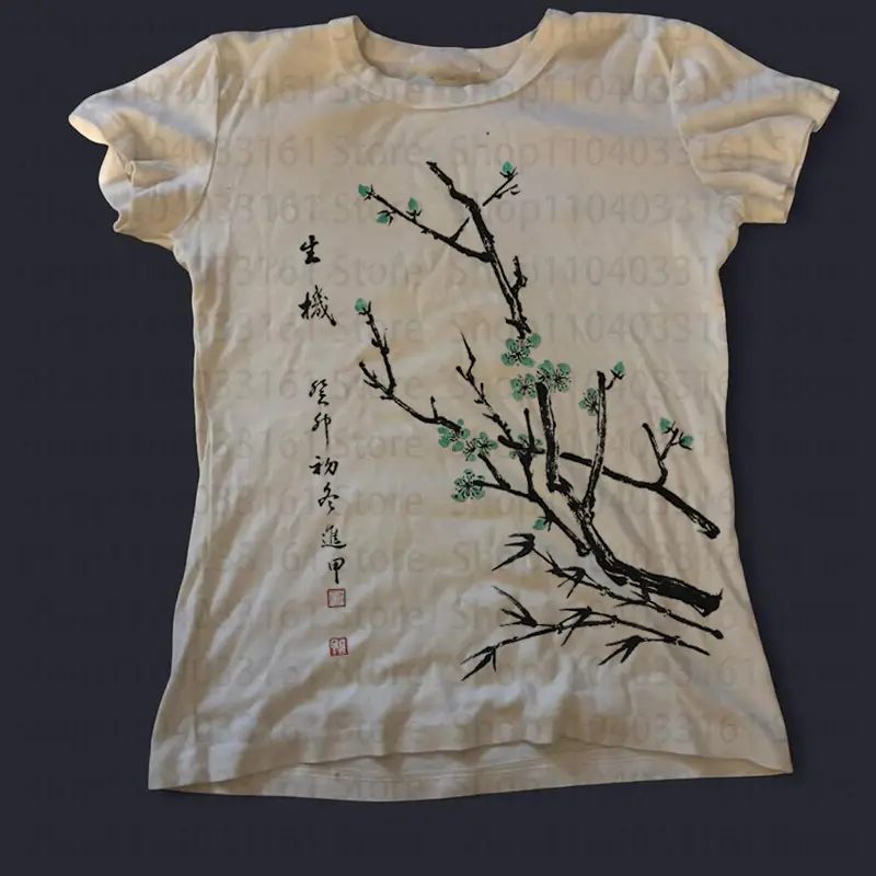 Female Clothing Crop Top Women Y2k Style Aesthetic Graphic Tees 90s Vintage Casual Short Sleeve T-Shirts Grunge Baby Tees Gothic Summer Cool Printing Tees Clothes Spring Woman Emo Kpop Aesthetic Clothing 2000s Tops Emo Anime Girl Kawaii