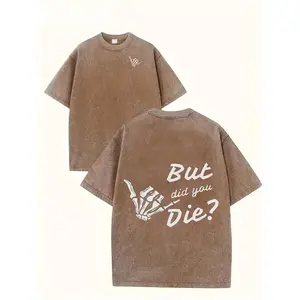 Fashion-Forward Crew Neck Printed T-Shirt Featuring lettering design, 100% cotton fabric Ideal for everyday wear and vacation outfits