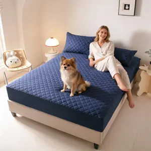 Waterproof Mattress Protector,  Deep Pocket , Soft Noiseless Dirt-Proof Bed Mattress Cover Washable for Home, Bedroom, Hotel,Pillowcase not included