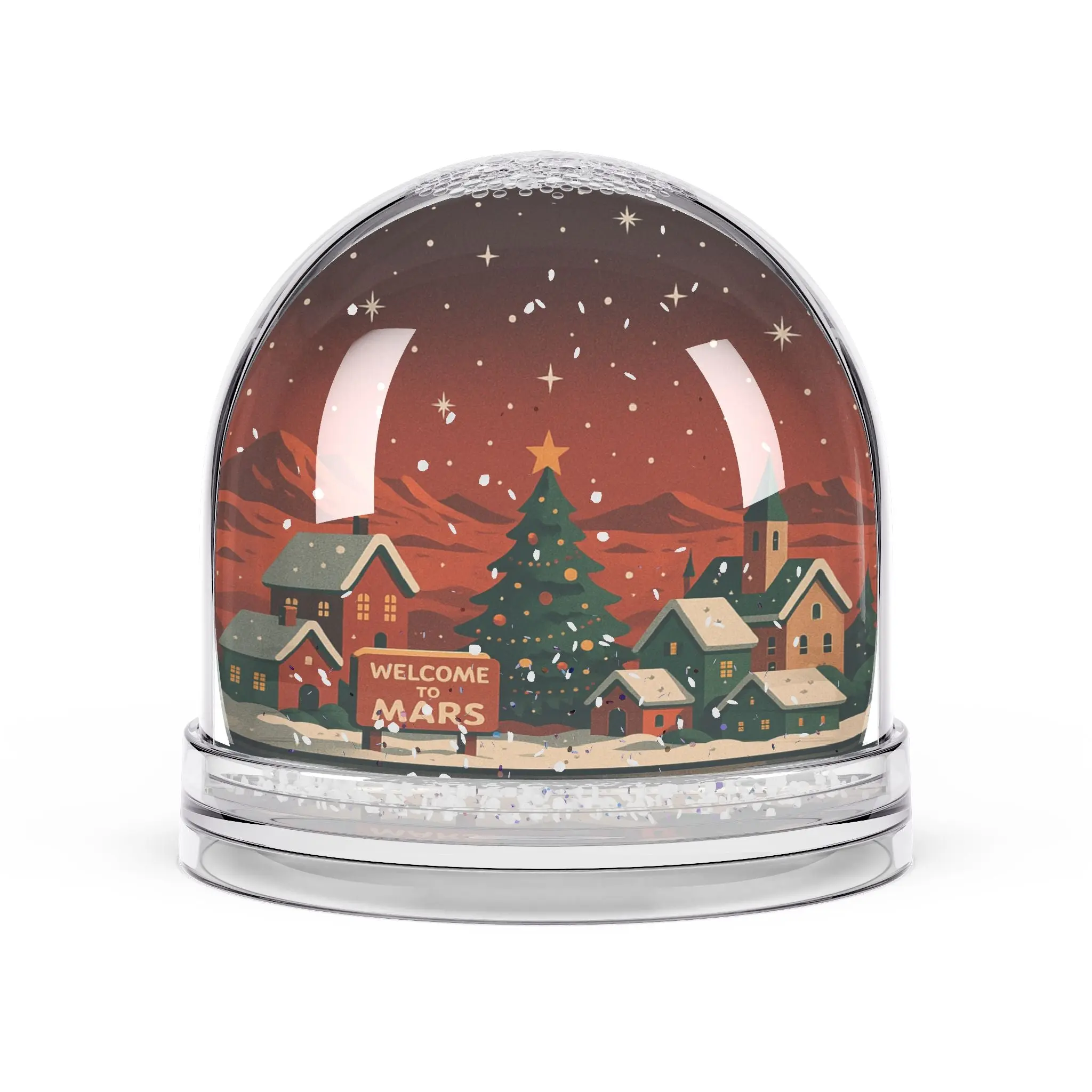 Snow Globe — 'Welcome to Mars' Holiday Keepsake