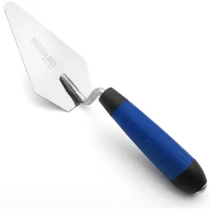 5" Pointing Bricklayer Trowel Premium | Stainless Steel, with Soft Grip Handle | Best Marshalltown Trowel for Your Bricklaying Tools.