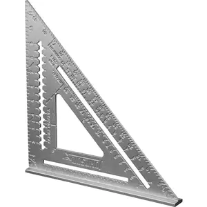 Johnson Level & Tool RAS-120 12" Johnny Square Aluminum Rafter, 12", Silver, 1 Square