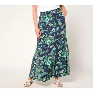 Studio Park x Terri Conn Regular Printed Maxi Skirt