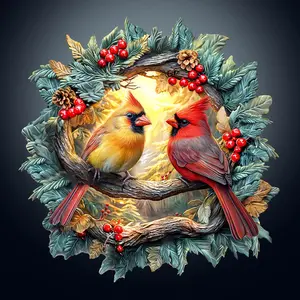 3D Northern Cardinal Wooden Jigsaw Puzzle animal