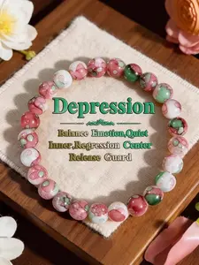 Handmade Ceramic Beaded Bracelet, Self-Protection & Emotional Balance, Unisex Daily Wear, All-Season Gift Accessory