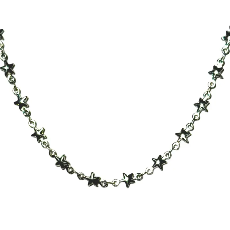 Star Choker 12-15"/ 16-19" Stainless Steel Hypoallergenic Necklace for Women Fever Dreamz Jewelry