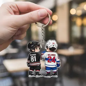 Heated Rivalry Hollanov Inspired Acrylic Keychains / Bag Tag, Car Tag, Team Rozano Keychain, Hollanov 21 Keychain